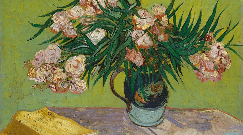1888 malte Vincent van Gogh dieses Gemälde und nannte es "Oleanders." © Shutterstock, Everett Collection